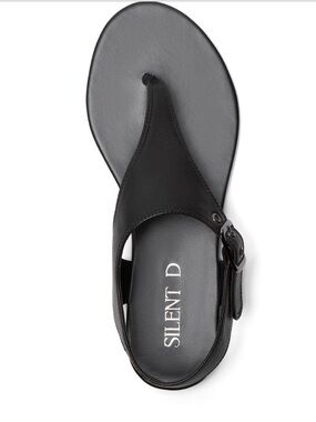NEW Women’s Black Strappy Sandals with Buckle